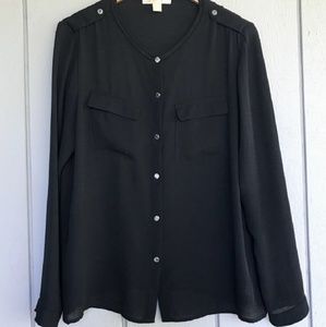 Michael Kors sheer blouse